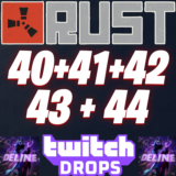 RUST TWITCH DROPS ✅ 40+41+42+43+44 РАУНДЫ (61 СКИН) ✨
