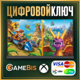 🟢 Набор Crash Team Racing Nitro-Fueled + Spyro XBOX 🔑