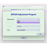 EPSON AdjProg Reset L810 L850