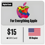 ⚡Подарочная карта Apple iTunes - 15$ 🇺🇸 ✅Дешевле🔥Без