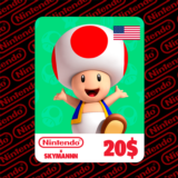 🟡Карта пополнения Nintendo eShop 20$ USD США🇺🇸БЫСТРО