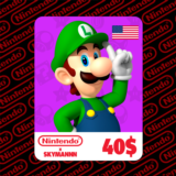 🟡Карта пополнения Nintendo eShop 40$ USD США🇺🇸БЫСТРО