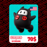 🟡Карта пополнения Nintendo eShop 70$ USD США🇺🇸БЫСТРО