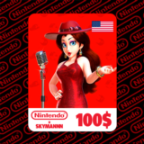 🟡Карта пополнения Nintendo eShop 100$ USD США🇺🇸БЫСТР