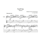 You´ll See (Мадонна) ноты для гитары