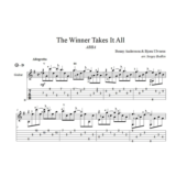 The Winner Takes It All (ABBA) ноты для гитары