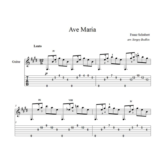 Ave Maria (Франц Шуберт) ноты для гитары