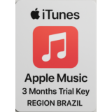 Apple  iTunes Music 3 Months Trial Key  BRAZIL Instant