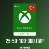 БЕЗ КОМИССИИ ТУРЦИЯ XBOX LIVE GIFT 25-30-100-300 TRY