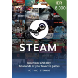 Steam Wallet 8000 IDR - Digital Gift Card - Indonesia