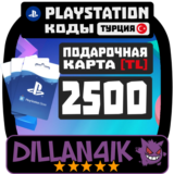 🟥⬜2500TRY Подарочные карты | PlayStation Турция🚀 Авто