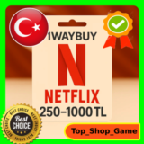 NETFLIX TURKEY 200-250-1000 TRY Gift card code код лиры