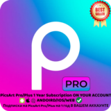 Подписка на PicsArt Pro/Plus на 1 год В ВАШЕМ АККАУНТЕ
