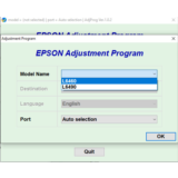 Сброс Epson L6460 L6490 Adjustment Program