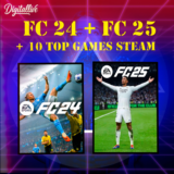 FC 24 + FC 25 и Ещё 10 Игр | Мега Коллекция Steam