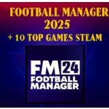Football Manager 2024 + 2025  + 10 Топовых Игр Steam
