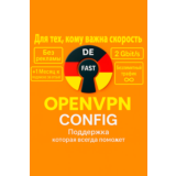 /Германия/ЛИЧНЫЙ VPN РАБОТАЕТ В РФ 1/3/6 м