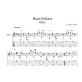 Hasta Mañana - ABBA - ноты для гитары