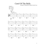Табы Gareth Evans - Carol of the Bells - Shchedryk