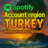 Регион учетной записи Spotify ТУРЦИЯ без подписок