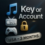 🔐 Apple Music /TV+/Arcade США | Ключ или Аккаунт| 3меc
