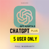ChatGPT PLUS - Shared with Only 5 Users - 1 Week