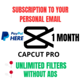 Capcut Pro 1 месяц на вашу электронную почту