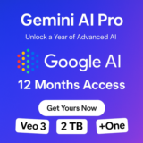 Google Gemini AI Pro + One 12 месяцев Veo 3 + 2TB Инст