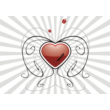 Heart with a scar