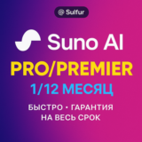 SUNO AI PRO/PREMIER ВАШ АККАУНТ | 1/12 МЕСЯЦ | КРЕДИТЫ