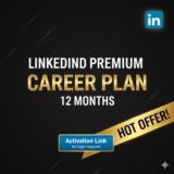 LinkedIn Premium career — 12 месяцев — без входа в си