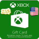 КАРТА ПОПОЛНЕНИЯ БАЛАНСА XBOX 25 USD США