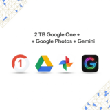 2 ТБ Google One +Google Диск +Google Фото +Gemini