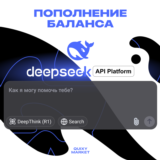 DEEPSEEK API R1 GPT ПЛАТФОРМА ПОПОЛНЕНИЕ 2-100$