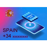 eSIM Испании +34 для поездки и приема СМС Европа ЕС сим