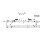 Юмореска (А. Дворжак) ноты для гитары