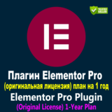 Плагин Elementor Pro (оригинальная лицензия) 1-летний