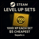 Повышение уровня Steam –1000 XP | Самый дешевый, быстры
