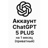 Аккаунт CHatGPT 5 PLUS на 3 месяц (приватный)