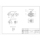 Чертеж болтовое соединение М12х1 в AutoCAD
