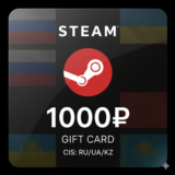Подарочная карта Steam Wallet 1000 рублей (СНГ: RU/UA)