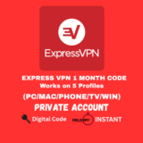 EXPRESS VPN 1 MONTH CODE | 5 Profiles (Private ACC)