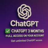 🔥ChatGPT 3 месяца полный доступ к вашей учетнойзаписи