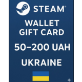 Подарочная карта Steam Wallet 50–200 грн. Украина