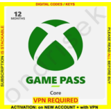 XBOX GAME PASS CORE 12 MONTHS KEY (INDIA)