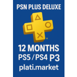 ⭐ PS PLUS DELUXE 12 Months – PS5 / PS4 P3