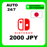 АВТО КАРТА ПОПОЛНЕНИЯ Nintendo eShop 2000 JPY ЯПОНИЯ