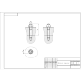 Чертеж шпилечного соединения М12 в программе AutoCAD