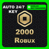 2000 ROBUX КАРТА ПОПОЛНЕНИЯ ROBLOX GLOBAL АВТО 24/7