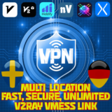 3 месяц V2Ray VPN —несколько локаций —10Гбит/с +999ГБ